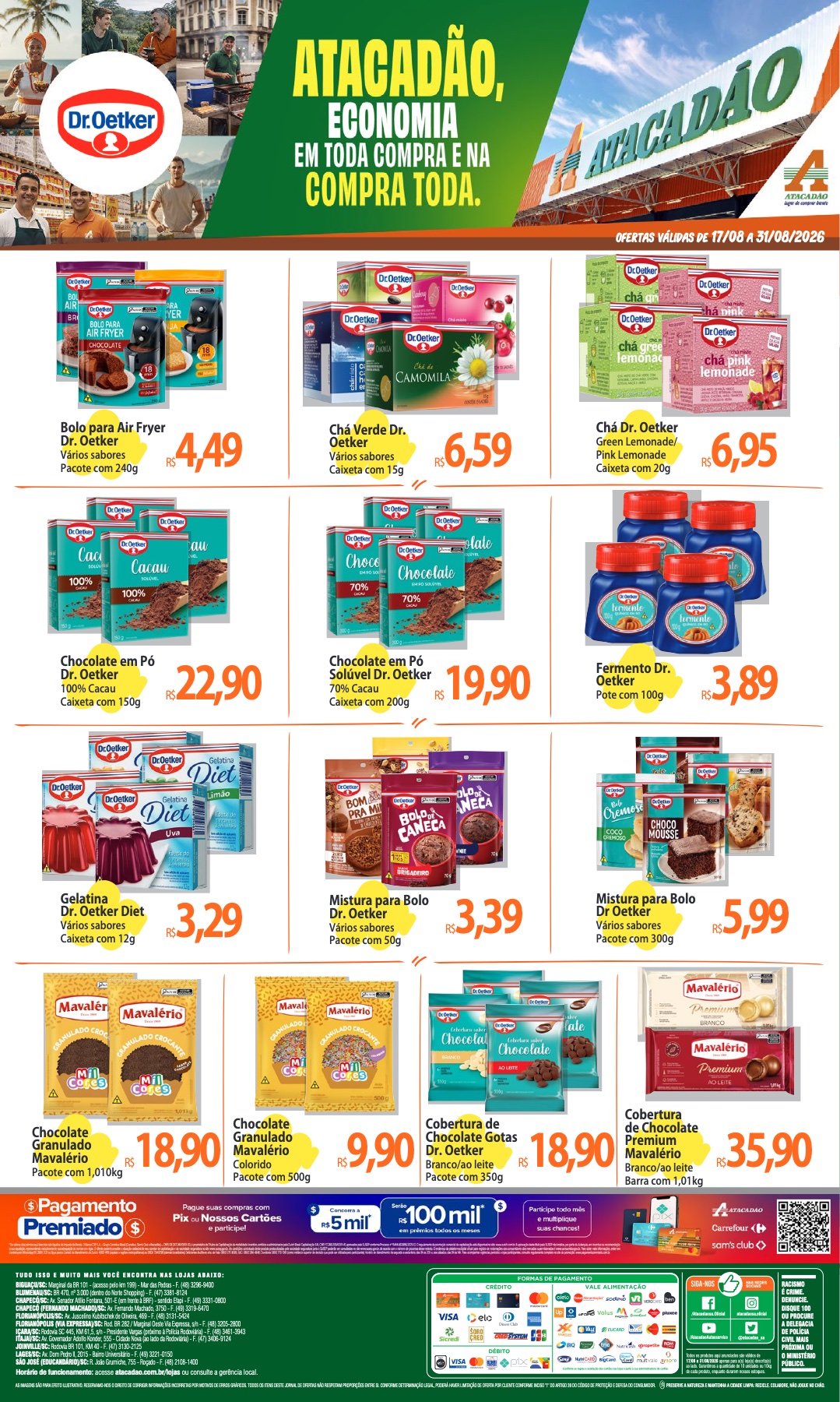 Encarte de supermercado Atacadão em Biguaçu