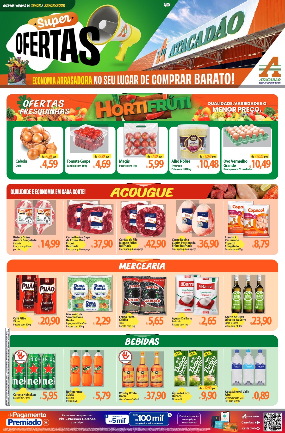 Encarte de supermercado Atacadão — Biguaçu