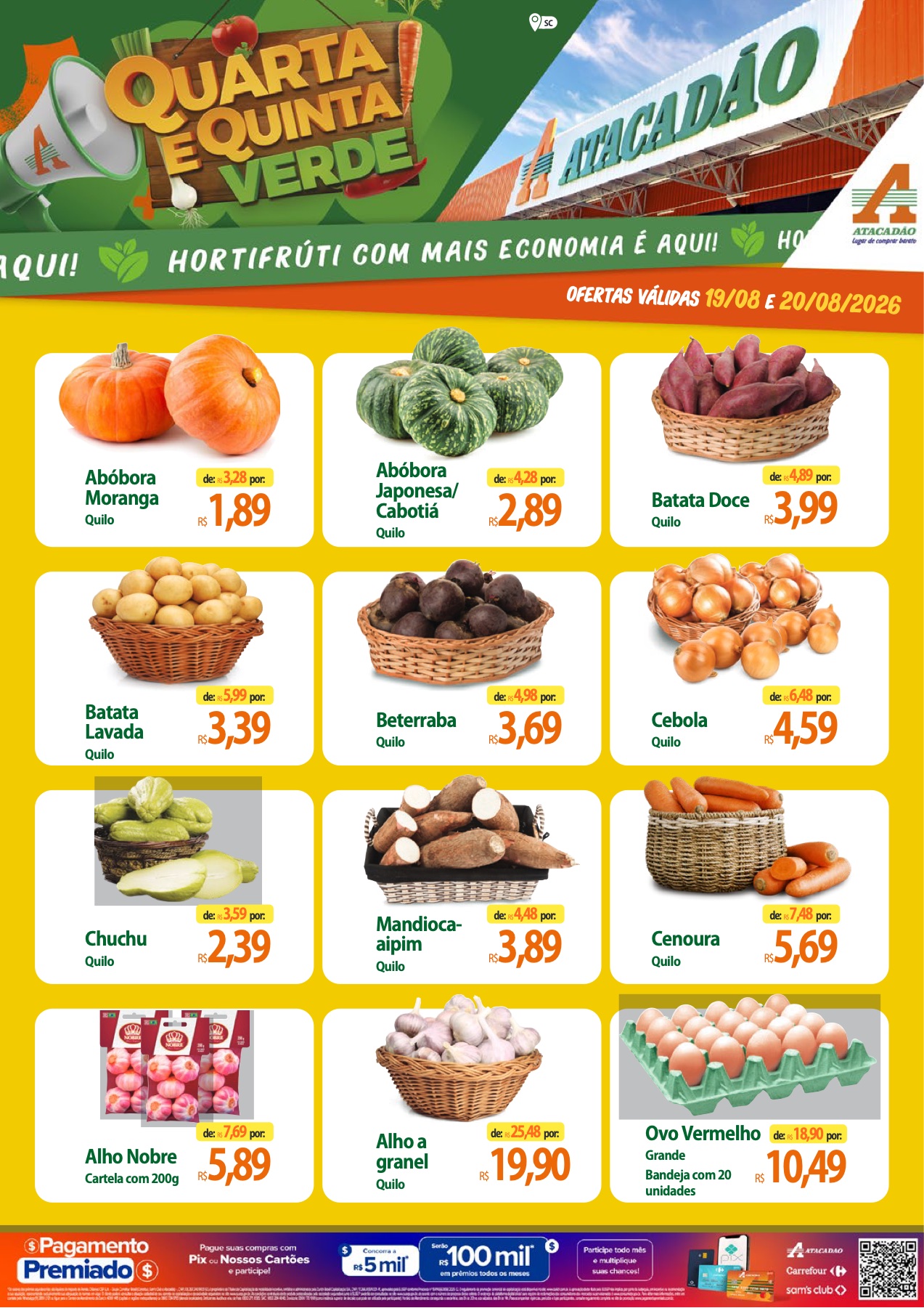 Encarte de supermercado Atacadão — Biguaçu