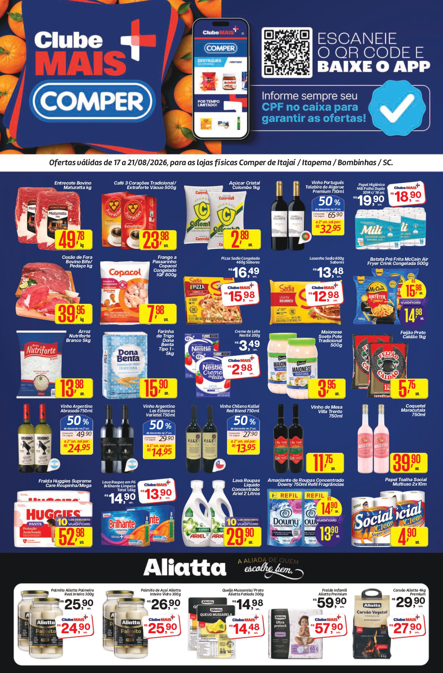 Encarte de supermercado Comper — Itajaí