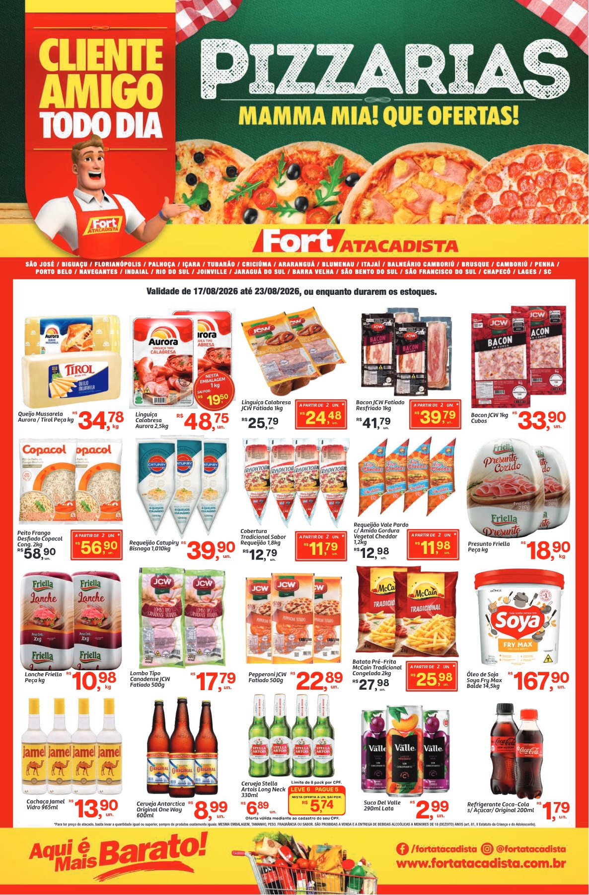 Encarte de supermercado Fort Atacadista em Biguaçu