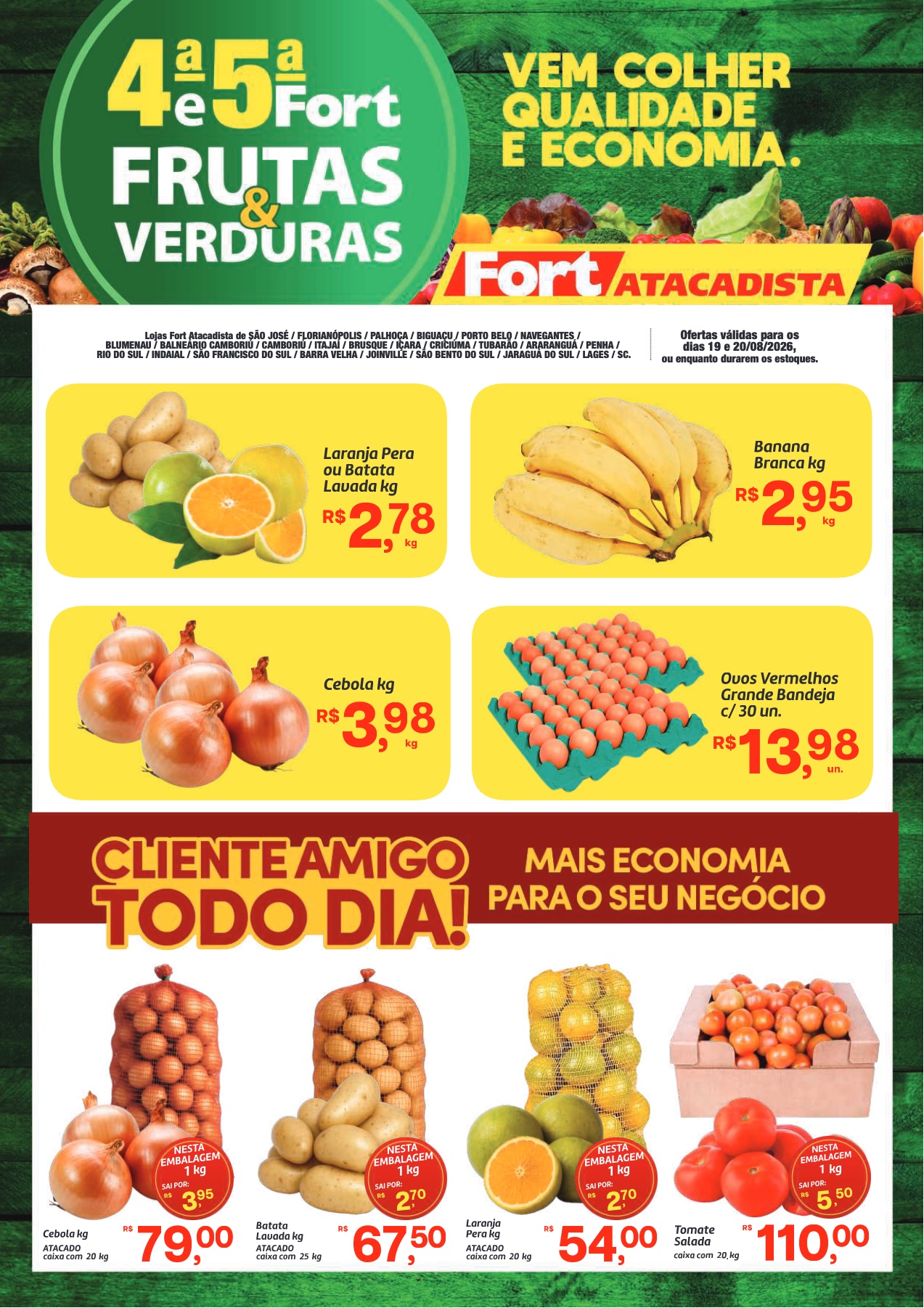 Encarte de supermercado Fort Atacadista — Balneário Camboriú