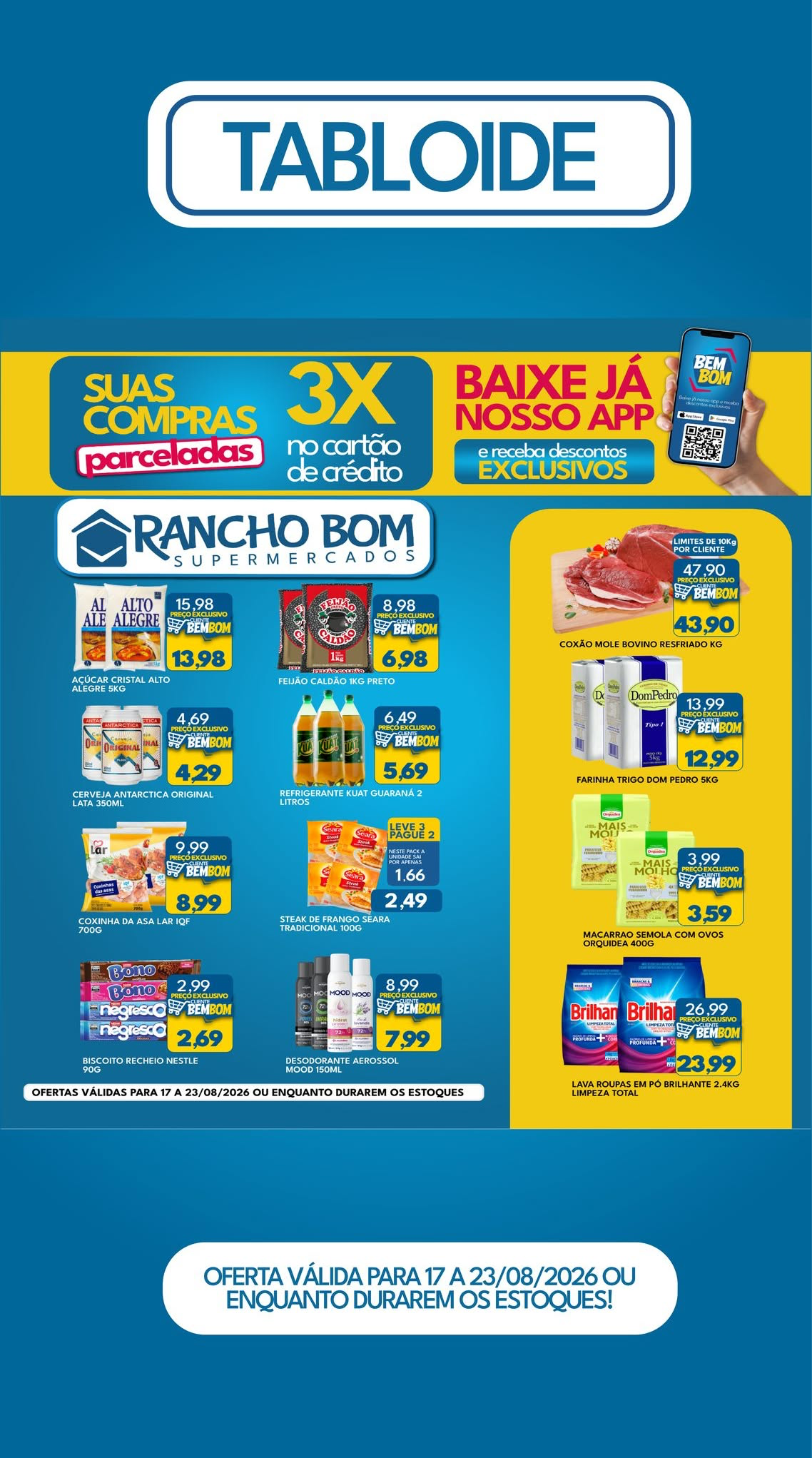 Encarte de supermercado Rancho Bom em Guaramirim