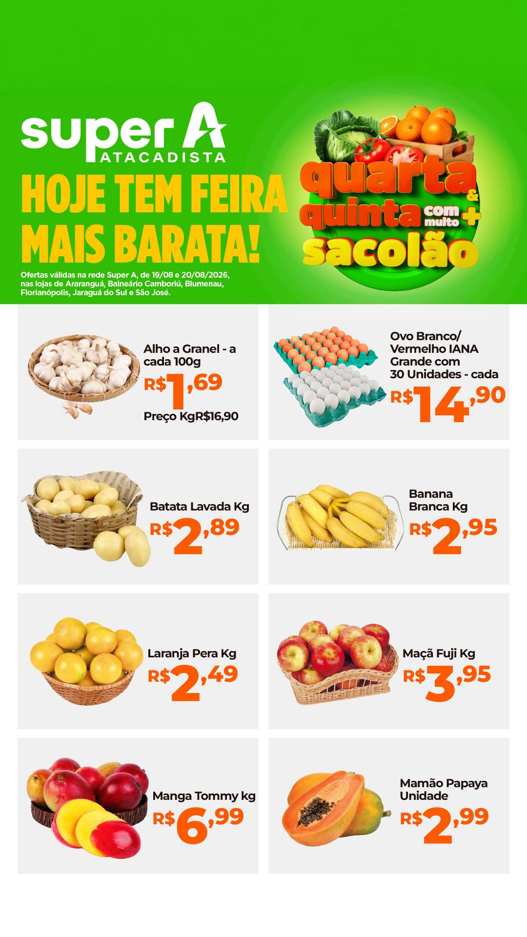 Encarte de supermercado Super A — Araranguá