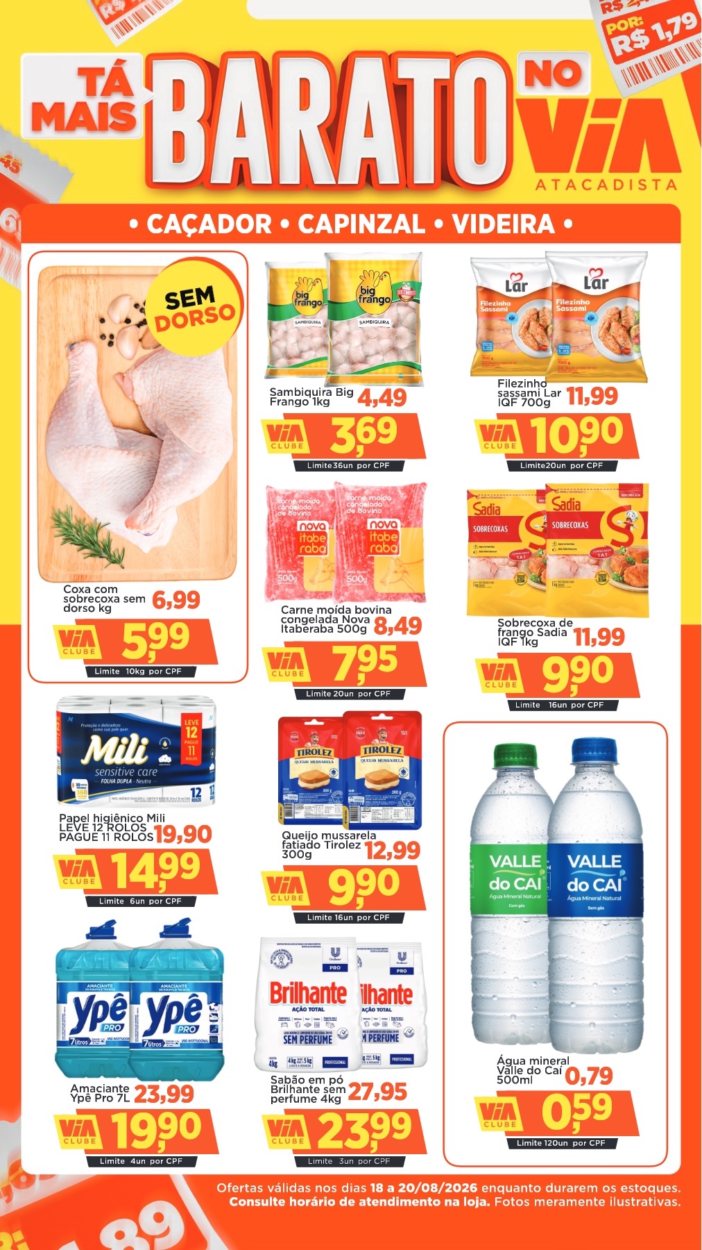 Encarte de supermercado Via Atacadista — Caçador