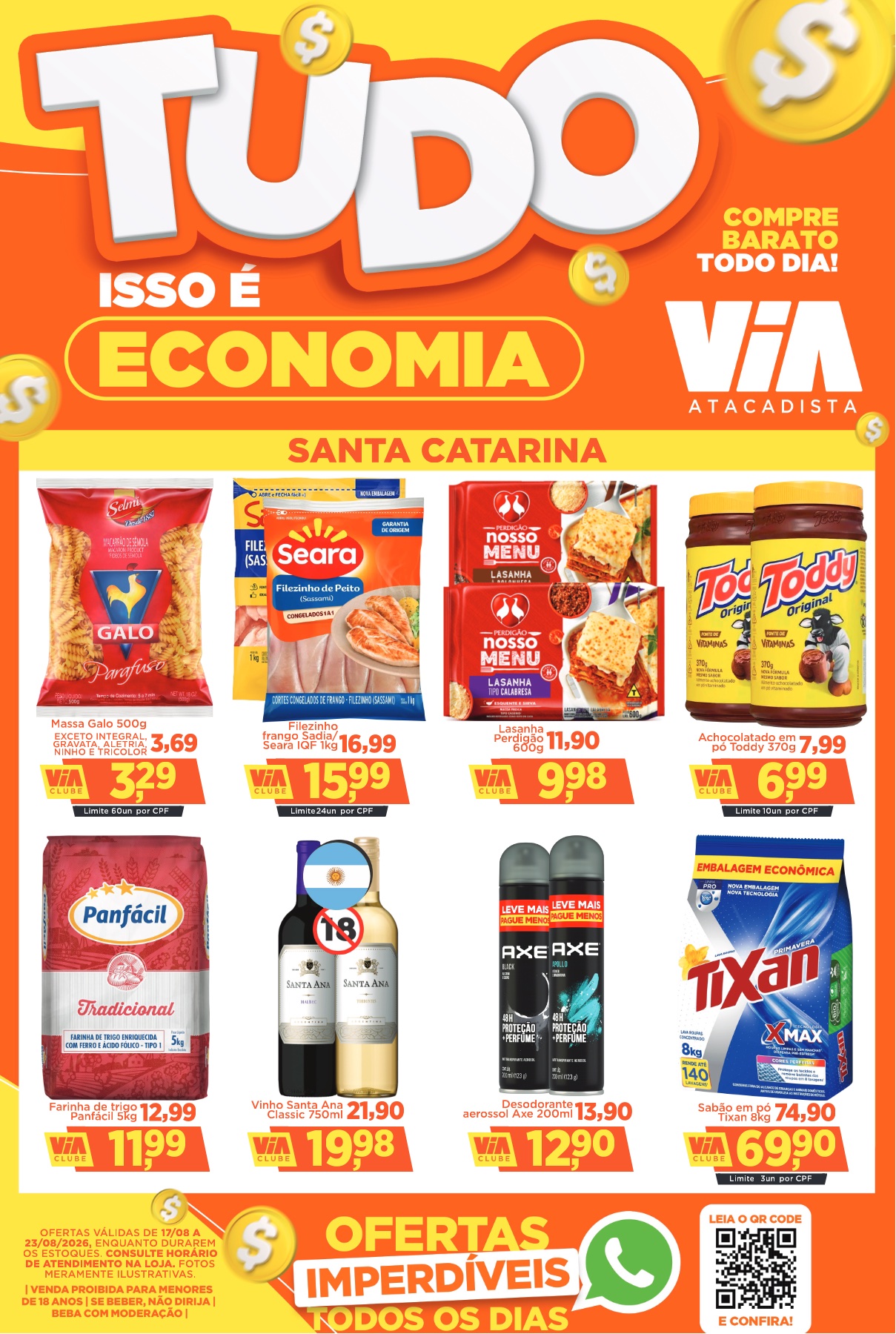 Encarte de supermercado Via Atacadista — Caçador