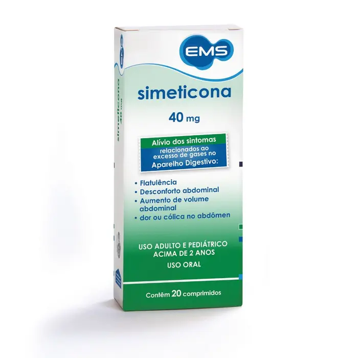 Simeticona Comprimidos Ems 20x0.04g