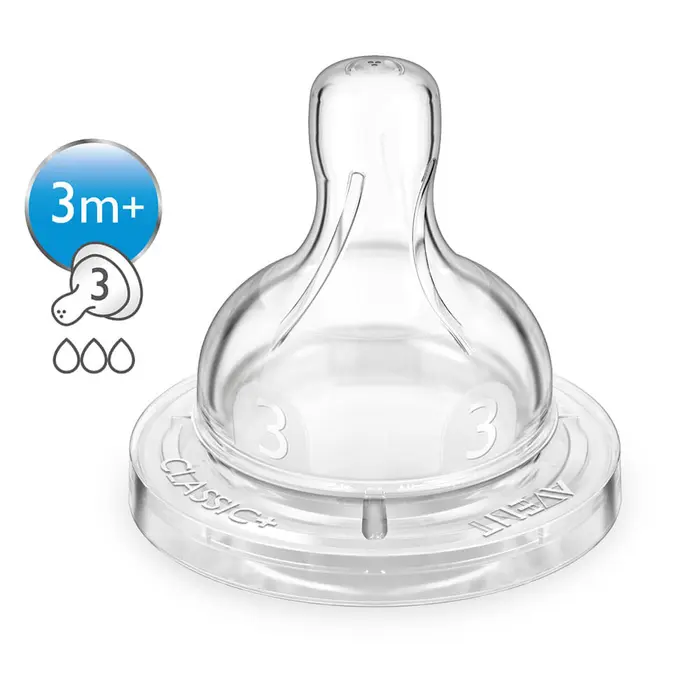 Bico para Mamadeira Avent Anti Colic N3 Philips Avent