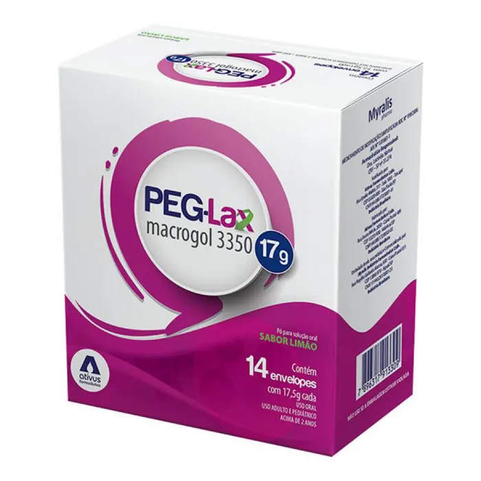 Peg Lax 14 Sachês Sabor Limão Myralis