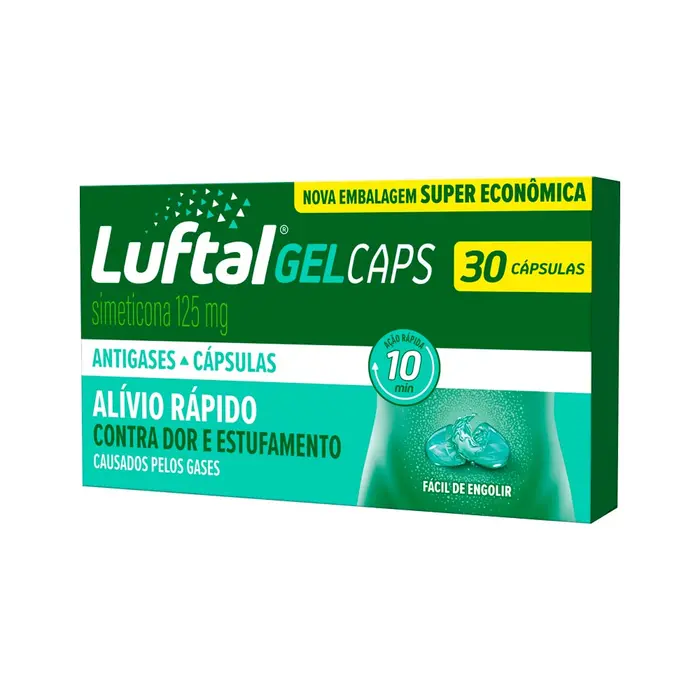 Gel Caps Simeticona Capsulas Luftal 30x0.125g