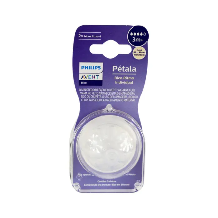 Bico Mamadeira Avent Petala Fluxo 4 3m+ Philips Avent