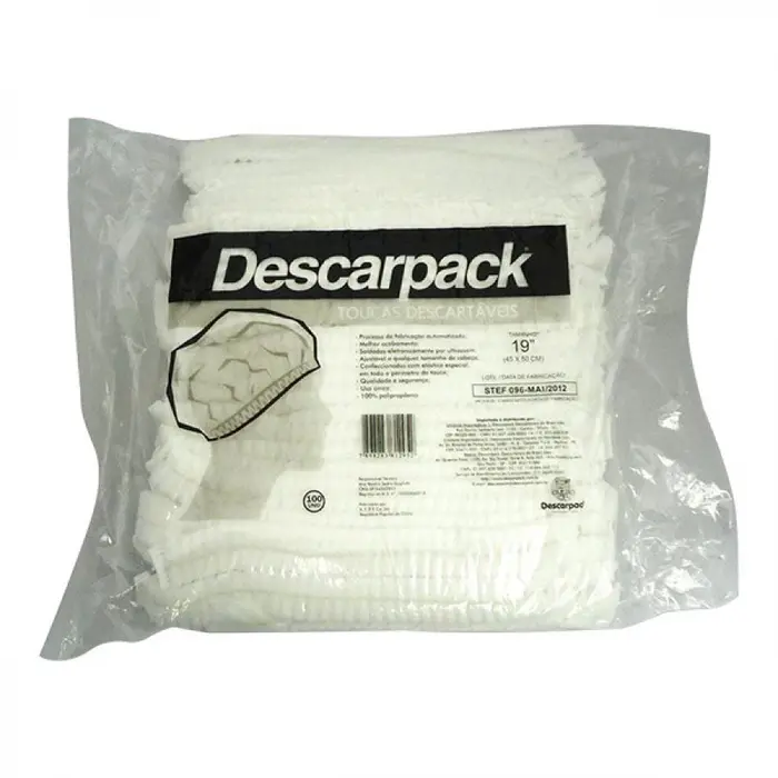 Touca com Branca Descarpack 100x100un