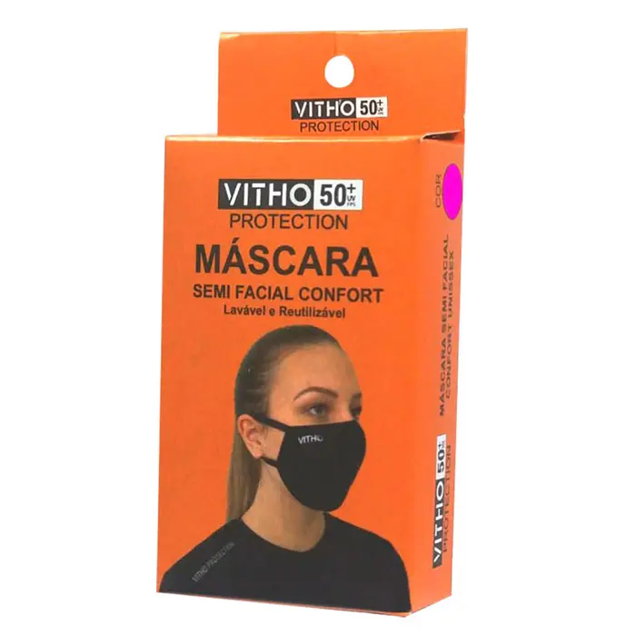 Máscara Confort com Proteção Uv50 Pink Vitho 1un