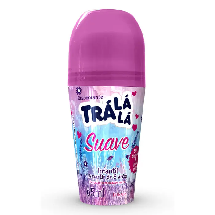 Desodorante Kids Infantil Roll On Suave Tra La La 65ml