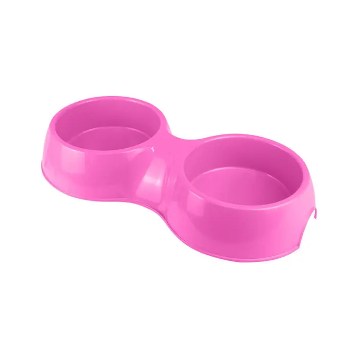 Comedouro de Plastico Pop Duplo N2 Furacao PET 1100ml