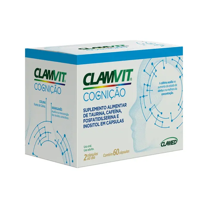 Suplemento Alimentar Cognição 60 Cápsulas Clamvit