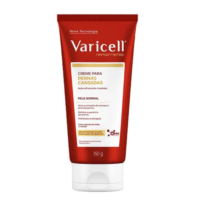 Creme Pele Normal Creme para Varizes, Dores e Pernas Cansadas Varicell 150g