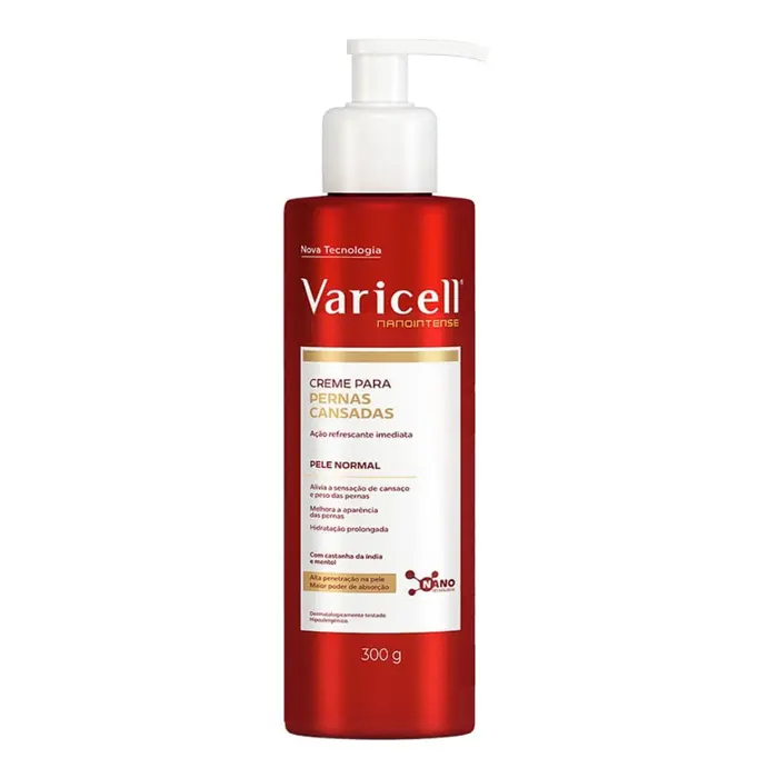 Creme Pele Normal Creme para Varizes, Dores e Pernas Cansadas Varicell 300g