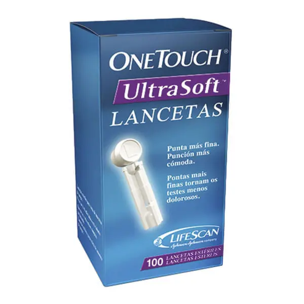 Lancetas Onetouch Ultrasoft com Johnson&johnson 100x100un