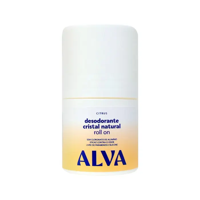Desodorante Cristal Roll On Citrus Natural Alva 50ml