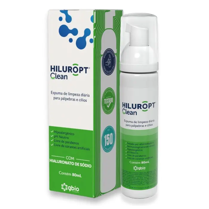 Espuma de Limpeza Hiluropt Clean Palpebras e Cilios Gbio 80ml