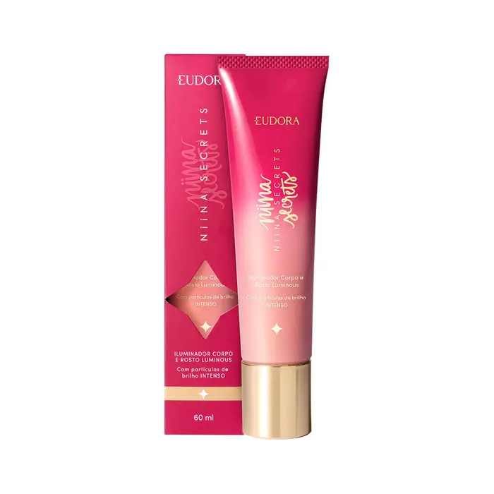 Iluminador Niina Secrets Liquido Luminous Rosto e Corpo Eudora 60ml