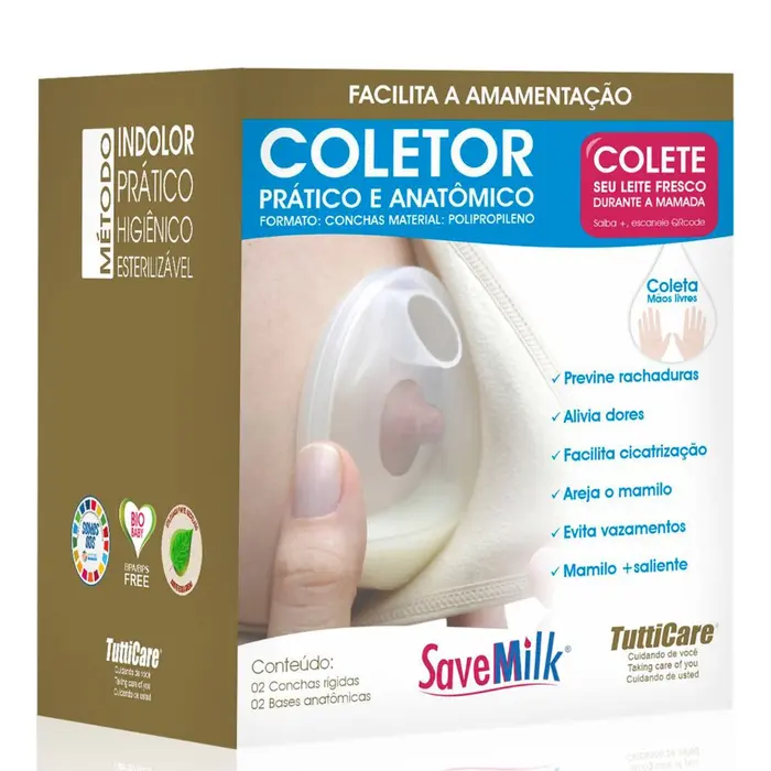 Concha para Seios Savemilk Rigido Conchas Tutticare
