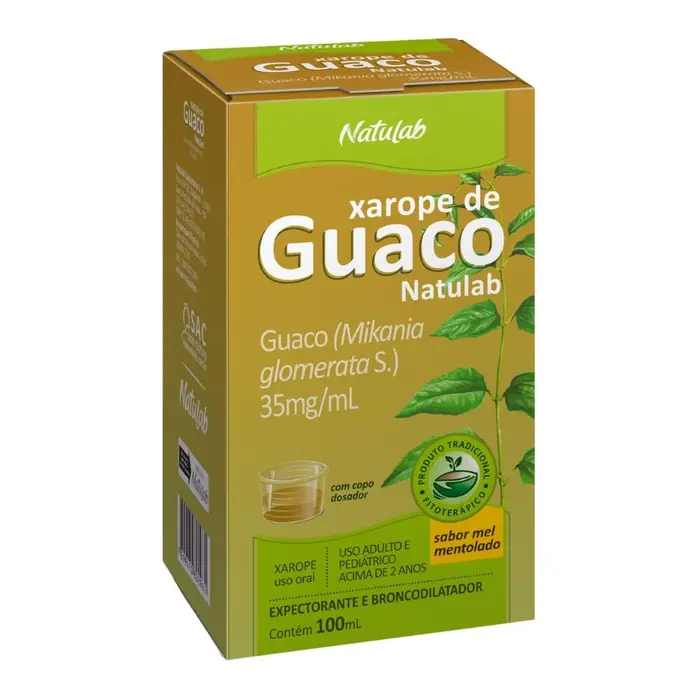 Guaco Xarope /ml Mel Mentolado Natulab 100ml