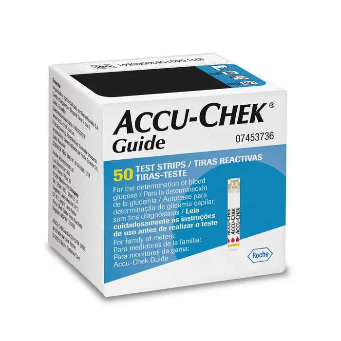 Tira de Teste de Glicose Guide Accu-Chek 50un