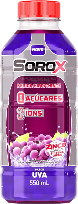 Bebida Hidratante Uva Açúcares Zero Sorox 550ml