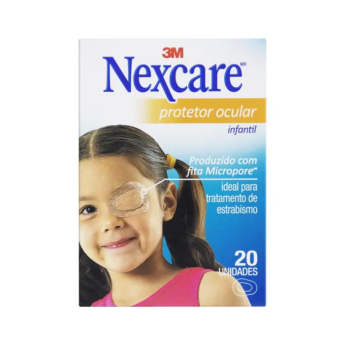 Protetor Ocular Infantil 3m com Nexcare 20x20un