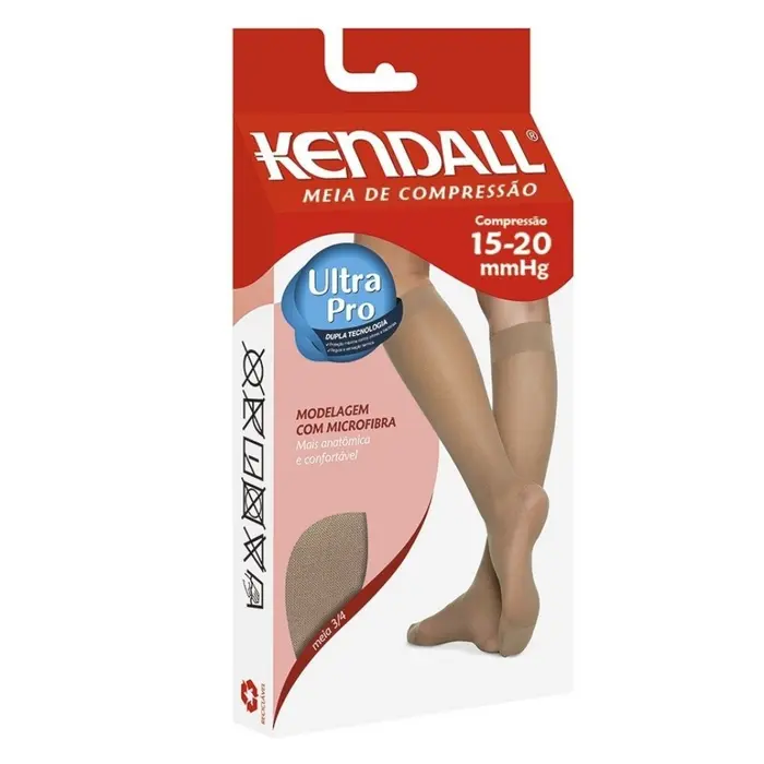 Meia de Compressão 3/ Mel com Ponteira Kendall 4g