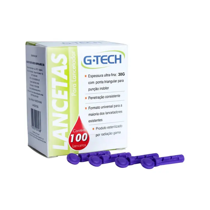 Lancetas G-Tech 30g