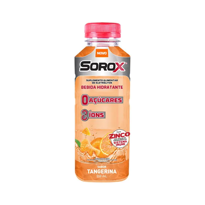 Bebida Hidratante Tangerina Açúcares Zero Sorox 550ml