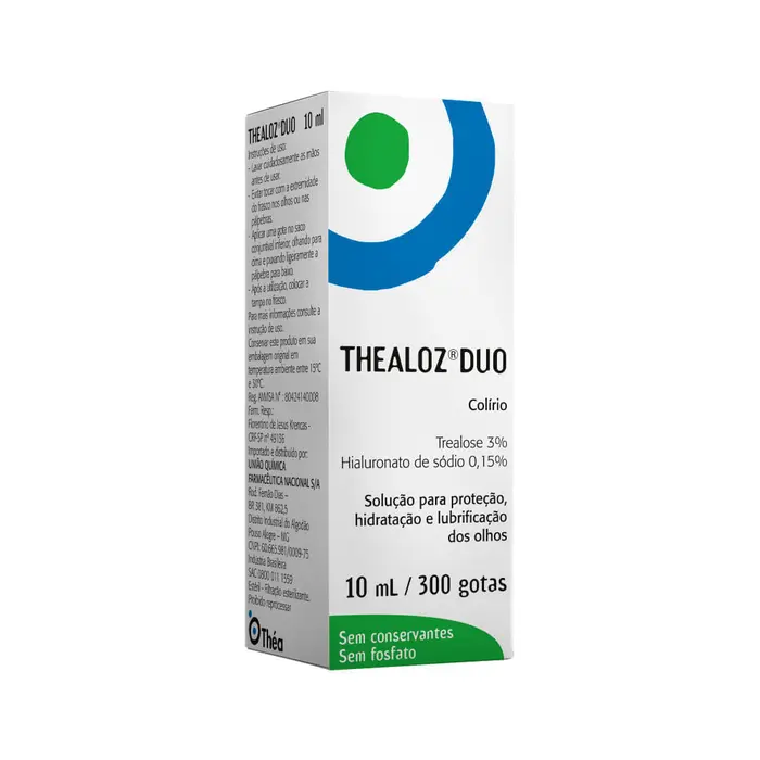 Thealoz Duo Solucao Oftalmica 3% + 0,15% Uniao Quimica 10ml