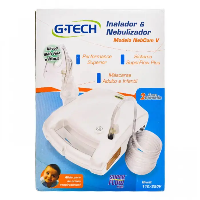 Nebulizador Nebcom V Branco G-Tech