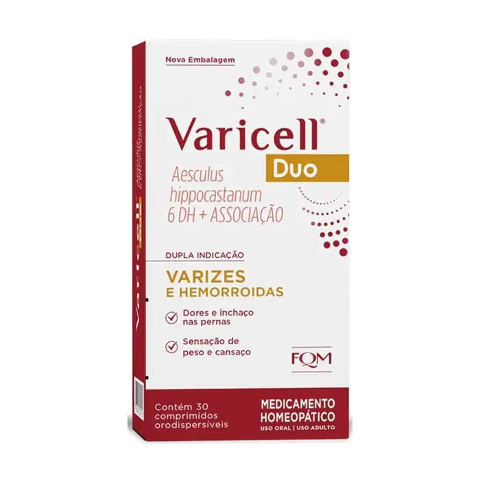 Duo 30 Comprimidos Remédio para Varizes e Hemorroidas Varicell