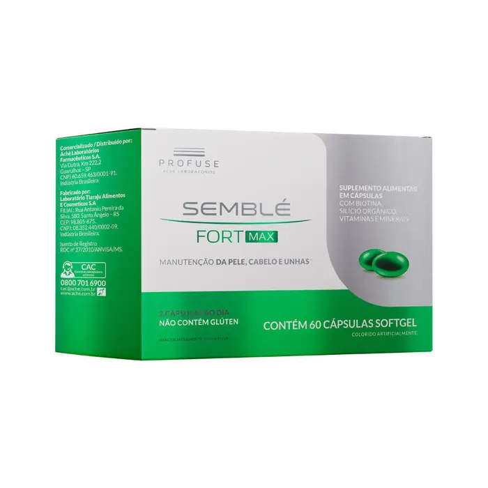 Polivitamínico Semblé Fort Max 60 Cápsulas Softgel Profuse
