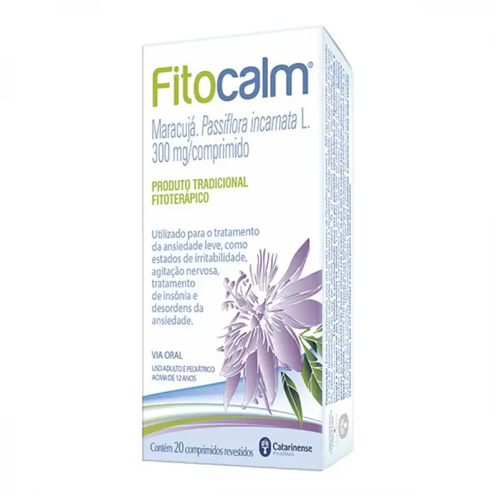 Fitocalm Comprimidos Revestidos Catarinense Pharma 20x0.3g