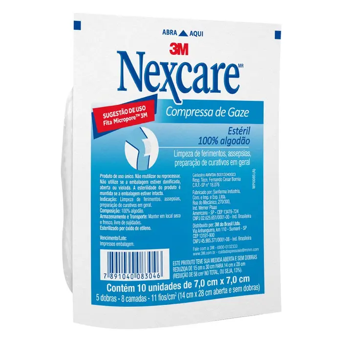 Compressa Gaze 3m 70cmx70cm Esteril Nexcare