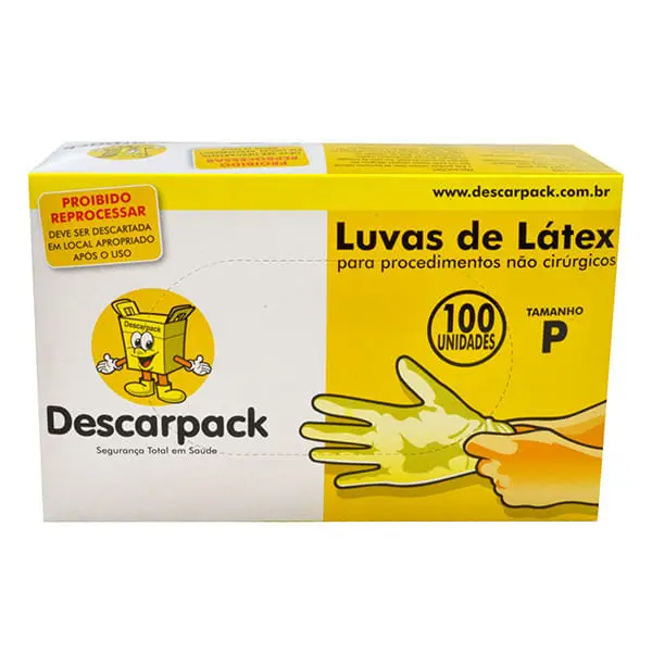 Luva Látex P com com Talco Descarpack 100x100un