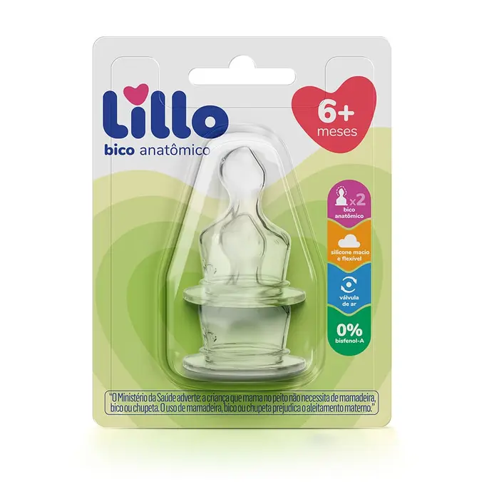 Bico Silicone Ortodôntico N2 com Lillo 2x2un