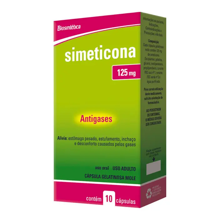 Simeticona Cápsulas Biosintetica 10x0.125g