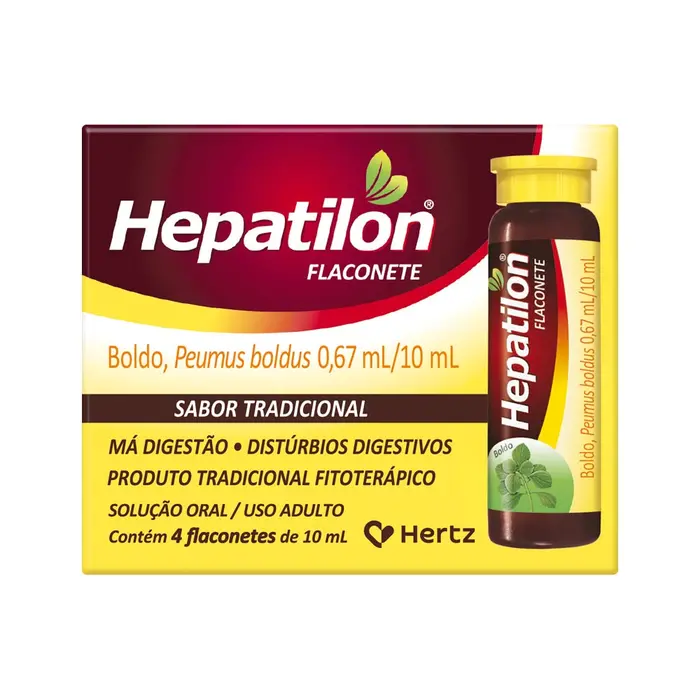 Solução Oral Flaconetes de Cada Hepatilon 4x10ml
