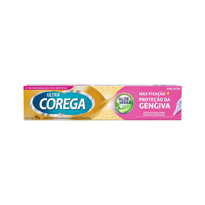 Creme Fixador de Dentadura Ultra Max Proteção da Gengiva Corega 70g