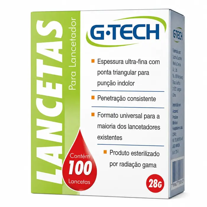 Lancetas para Lancetador G-Tech 28g