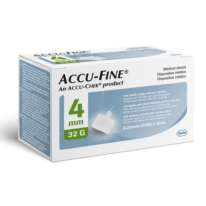 Agulha para Caneta Accu Fine 32gx4mm Accu-Chek