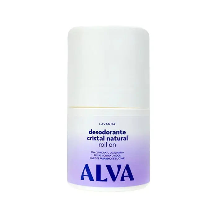 Desodorante Cristal Roll On Lavanda Natural Alva 50ml