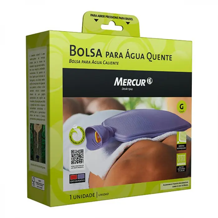Bolsa para Água Quente Lilás Grande Mercur 2L