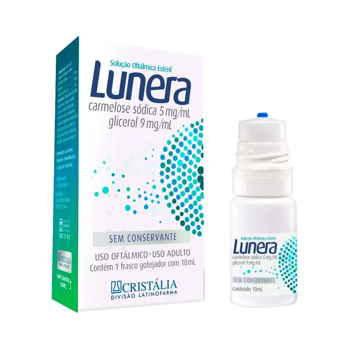 Lunera Solucao Oftalmica 5+ /ml Cristalia 10ml